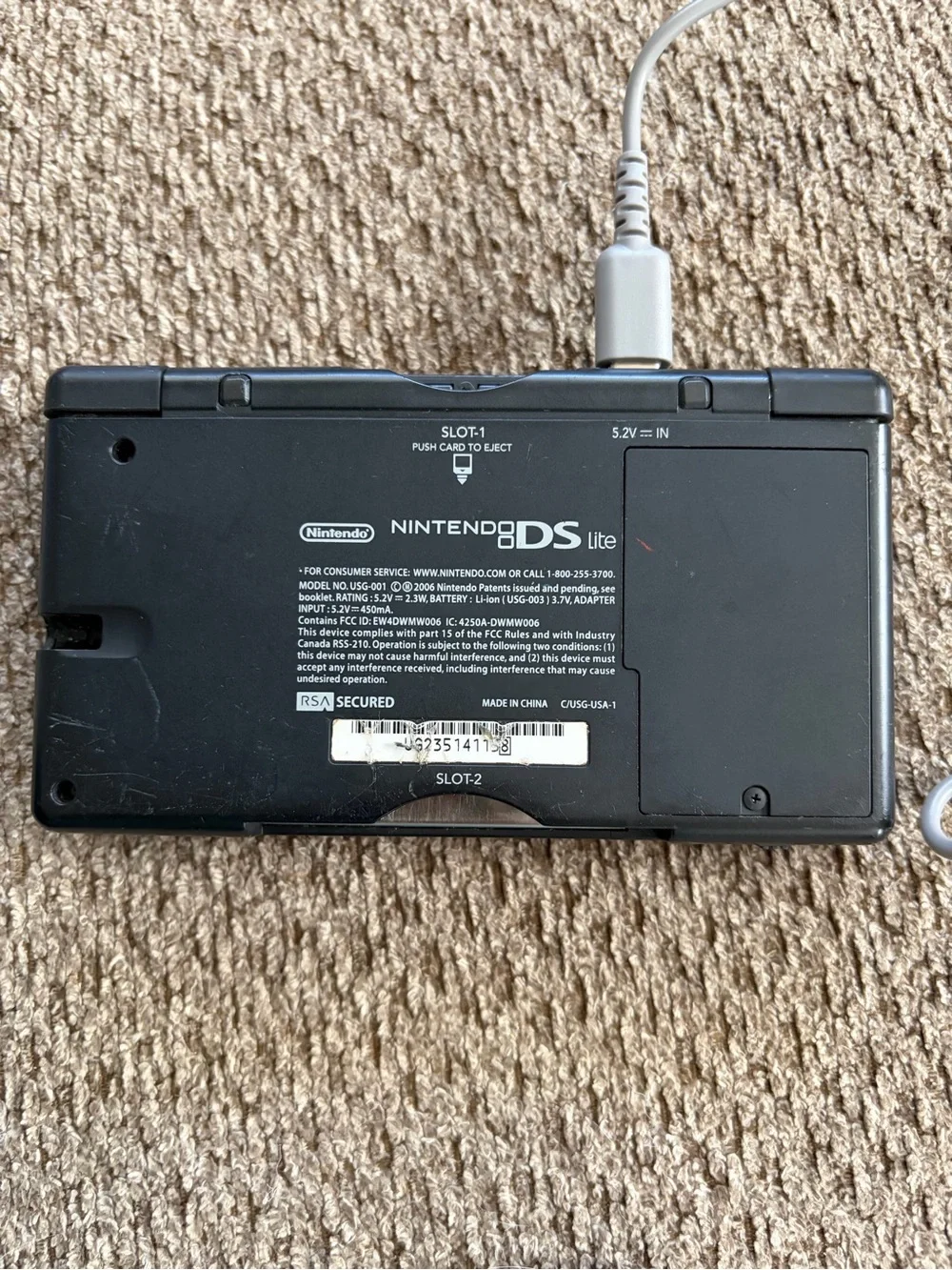 Nintendo DS Lite in Black with Aqua Travel Case and Games